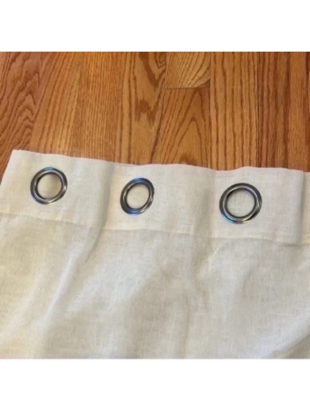 Set of 2 JC Penney Textured Sheer Grommet Top Single Curtain Panels